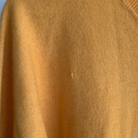 ANDREA JOVINE Mustard Yellow Slouchy Crew Neck Sweater. Medium - Picture 4 of 4